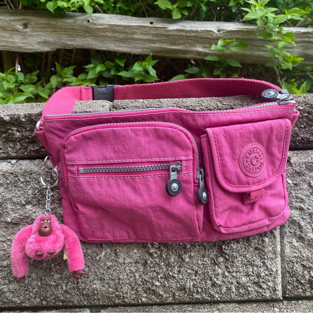 Pink Kipling Waist Bag
